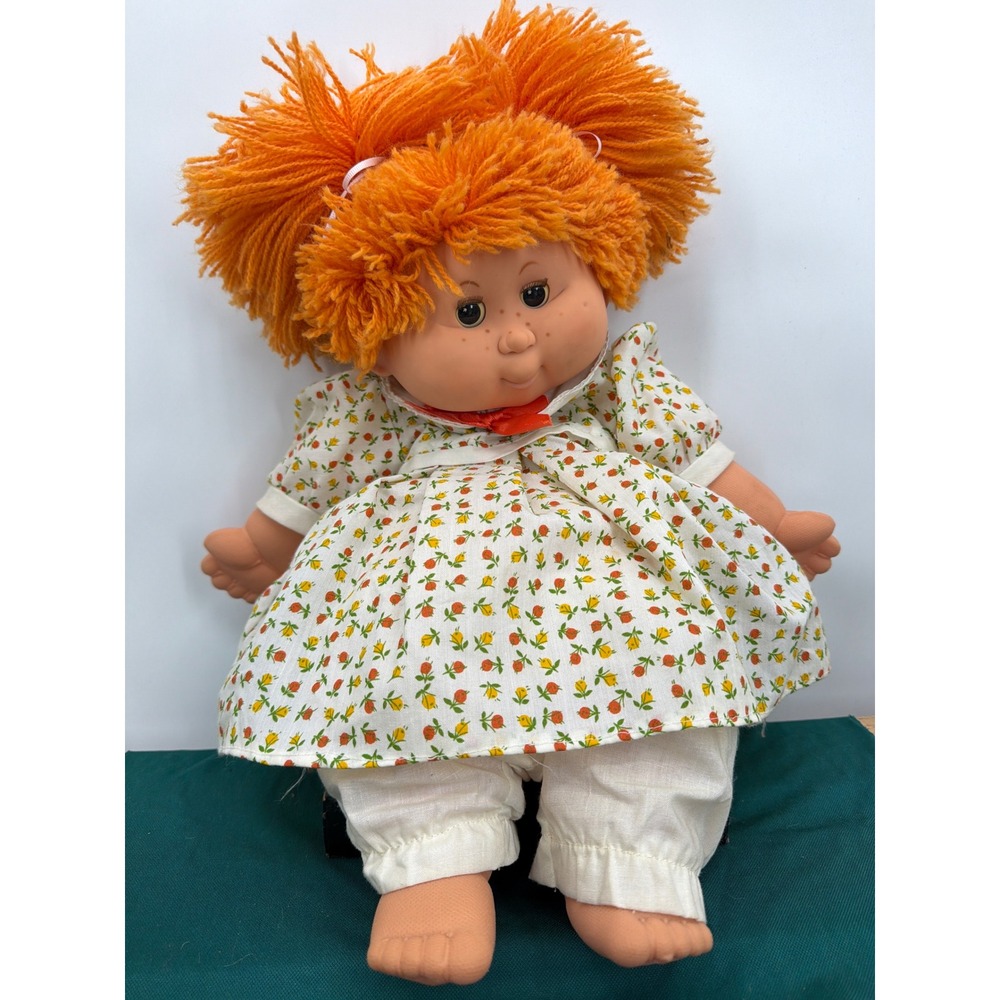 Vintage My Dream‎ Baby BB Doll Made in Spain Orange Yarn Hair Sleepy Eyes